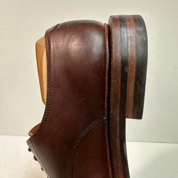 VERY GOOD Grant Stone Plain Toe Derby Crimson Chromexcel Brown Horween PTB 6 D - Picture 13 of 13